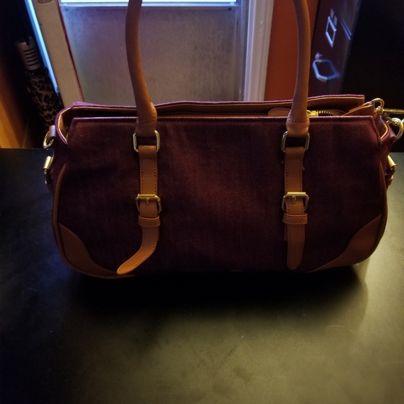 Iman purse burgundy in color - Picture 2 of 7